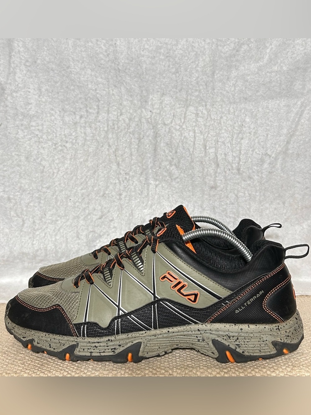 Fila Mens Green At Peak 24 Trail/Hiking Synth/Mesh Athletic Sneakers Shoes SZ 11 - Picture 2 of 9
